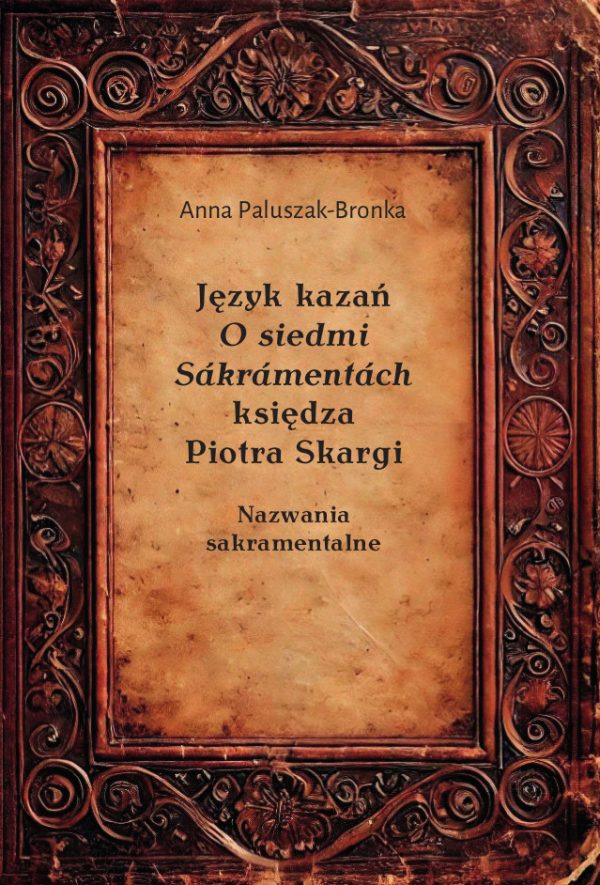 Okładka stylizowana na starodruki oprawiane w misternie zdobioną skórę