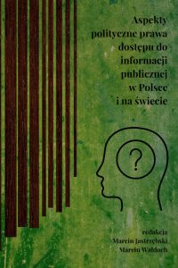 Zielona okładka, czarne litery i rysunek głowy ze znakiem zapytania