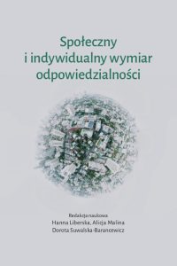 szare tło, zielone liternictwo, w centrum symboliczna kula ziemska z widokiem z góry na jedno, wielkie blokowisko