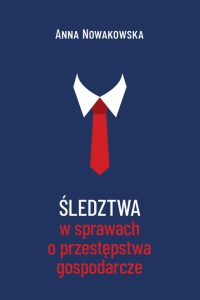 Na granatowym tle białe i czerwone litery, symboliczna grafika z białym kołnierzykiem i czerwonym krawatem