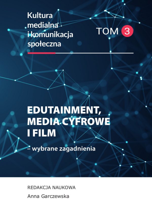 Na granatowym tle nieba konstelacje gwiazd i białe litery, na białym pasku granatowe litery