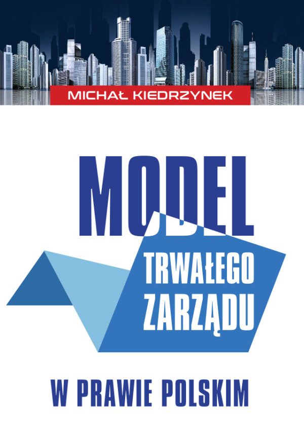 Białe tło, granatowe, ozdobne liternictwo, czerwony pasek u góry grafika przedstawiająca noną metropolię