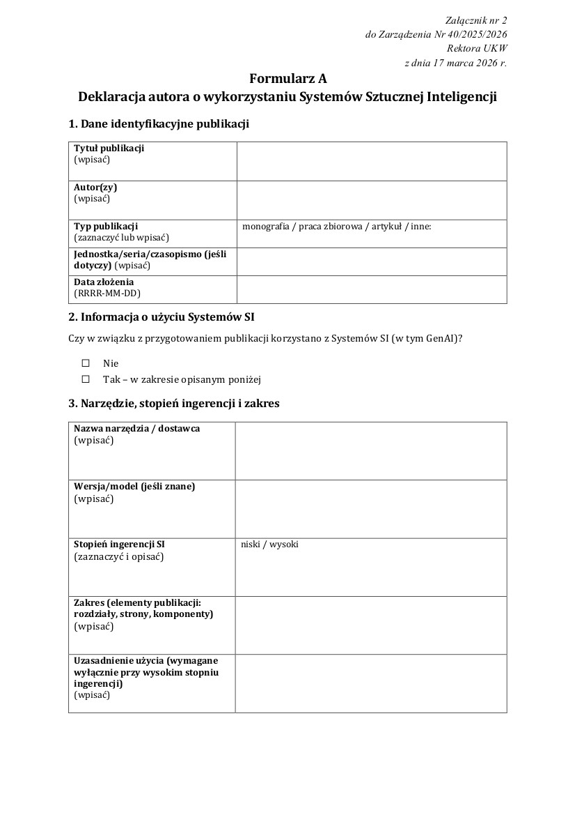 Deklaracja dla autora